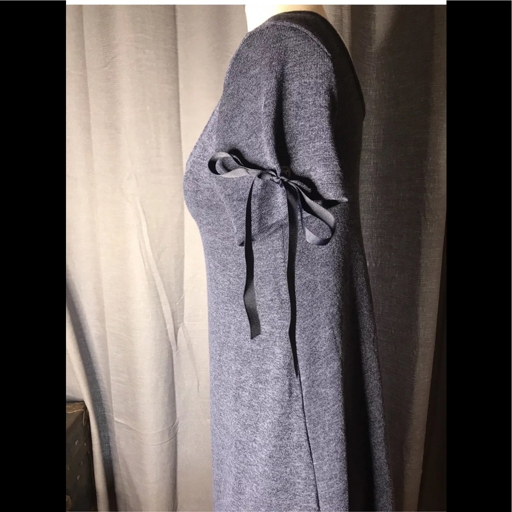The Vanity Room blue stretchy ribbon tie dress Medium - Picture 6 of 8